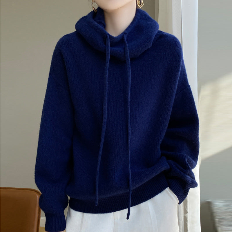 Molly - Women's Cosy Oversize Knit Sweater with Drawstring