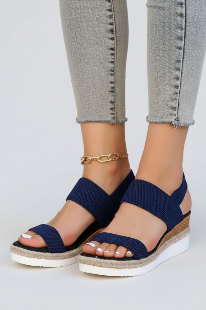 Lauren - Women's Sandals with elevated Sole and Stretch-Fit