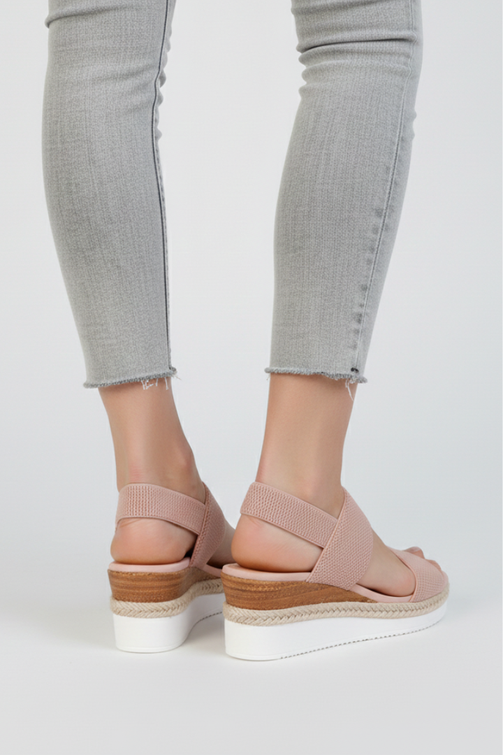 Lauren - Women's Sandals with elevated Sole and Stretch-Fit