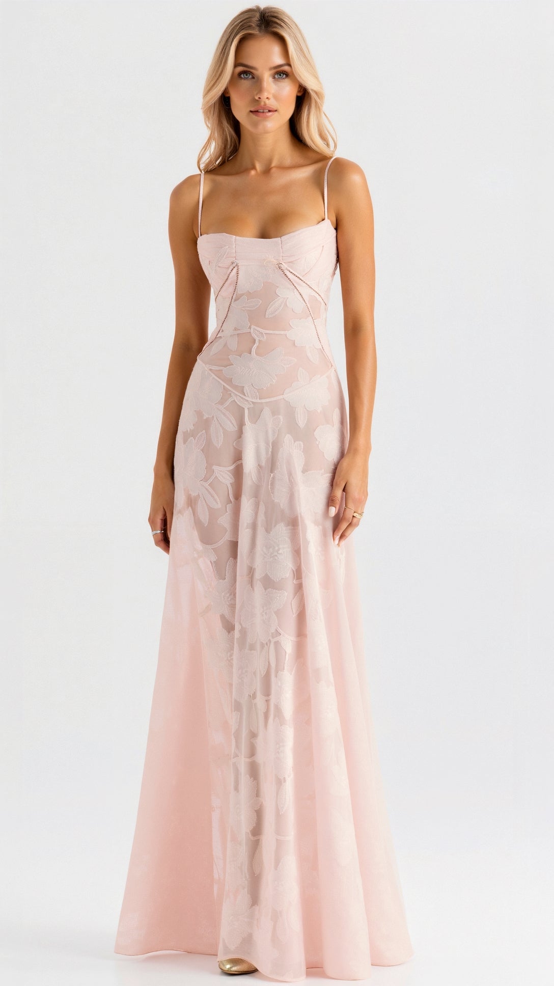Eva - Women's Wedding Guest Dress Bustier Maxi Dress
