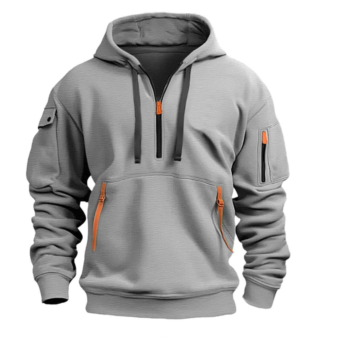 Isaac - Men's Casual Hoodie with Zip Pockets