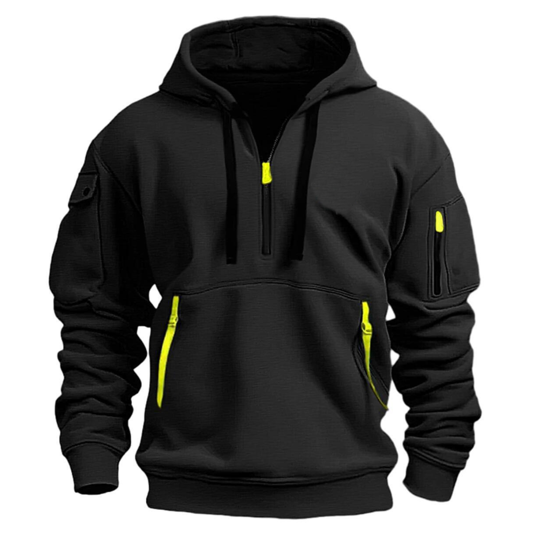 Isaac - Men's Casual Hoodie with Zip Pockets