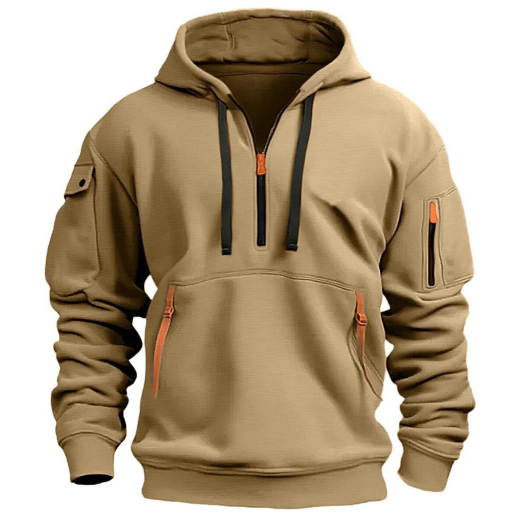 Isaac - Men's Casual Hoodie with Zip Pockets