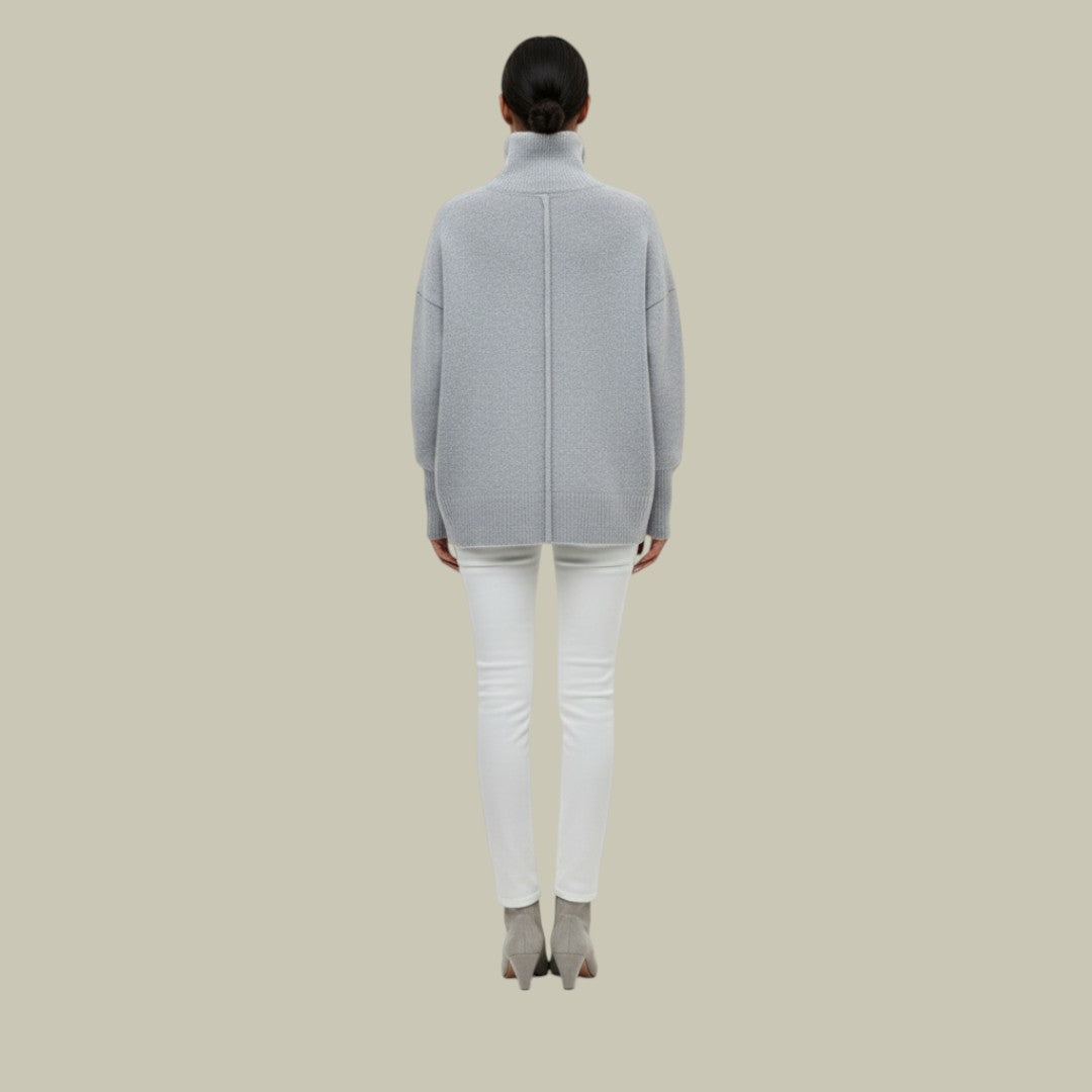 Valerie - Relaxed Geschnittener Turtleneck Sweater for Women's