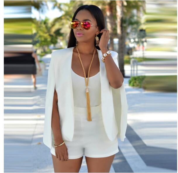Rebecca - Women's Blazer with langen Sleeves and offenem Cut