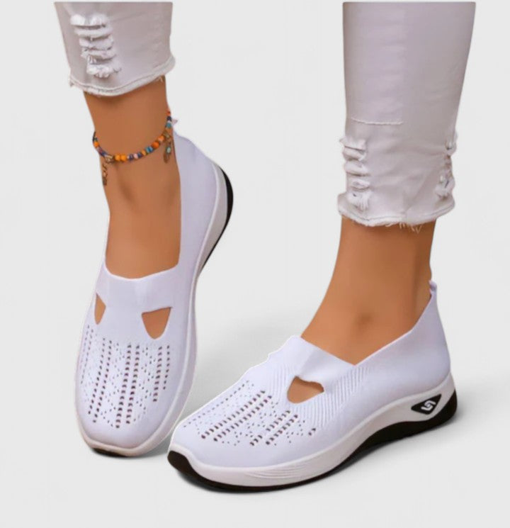 Donna - Women's Slip-On Breathable Mesh-Walking-Sneaker