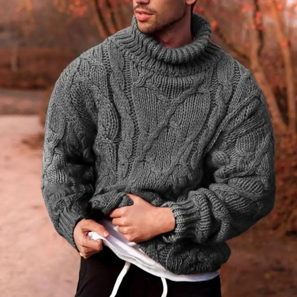 Isla - Men's Dick gestrickter Turtleneck Sweater for Spring
