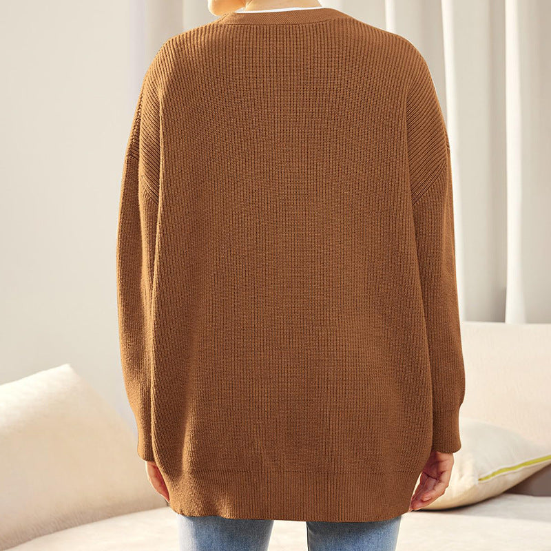 Natalie - Women's Oversized Cardigan with Buttons