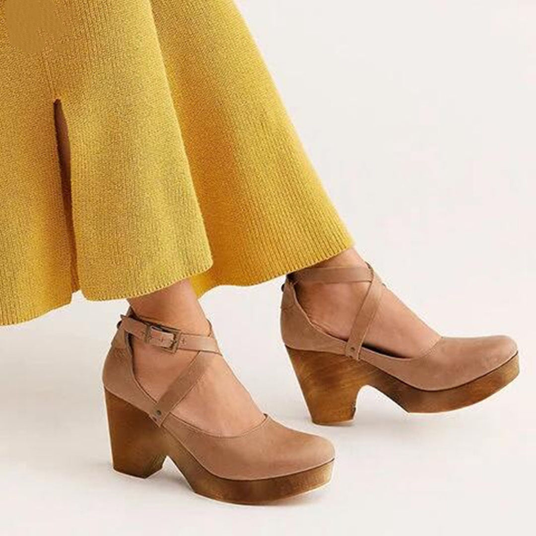 Joanna - Women's Elegant Geschlossene Zehen Wedge High Heels