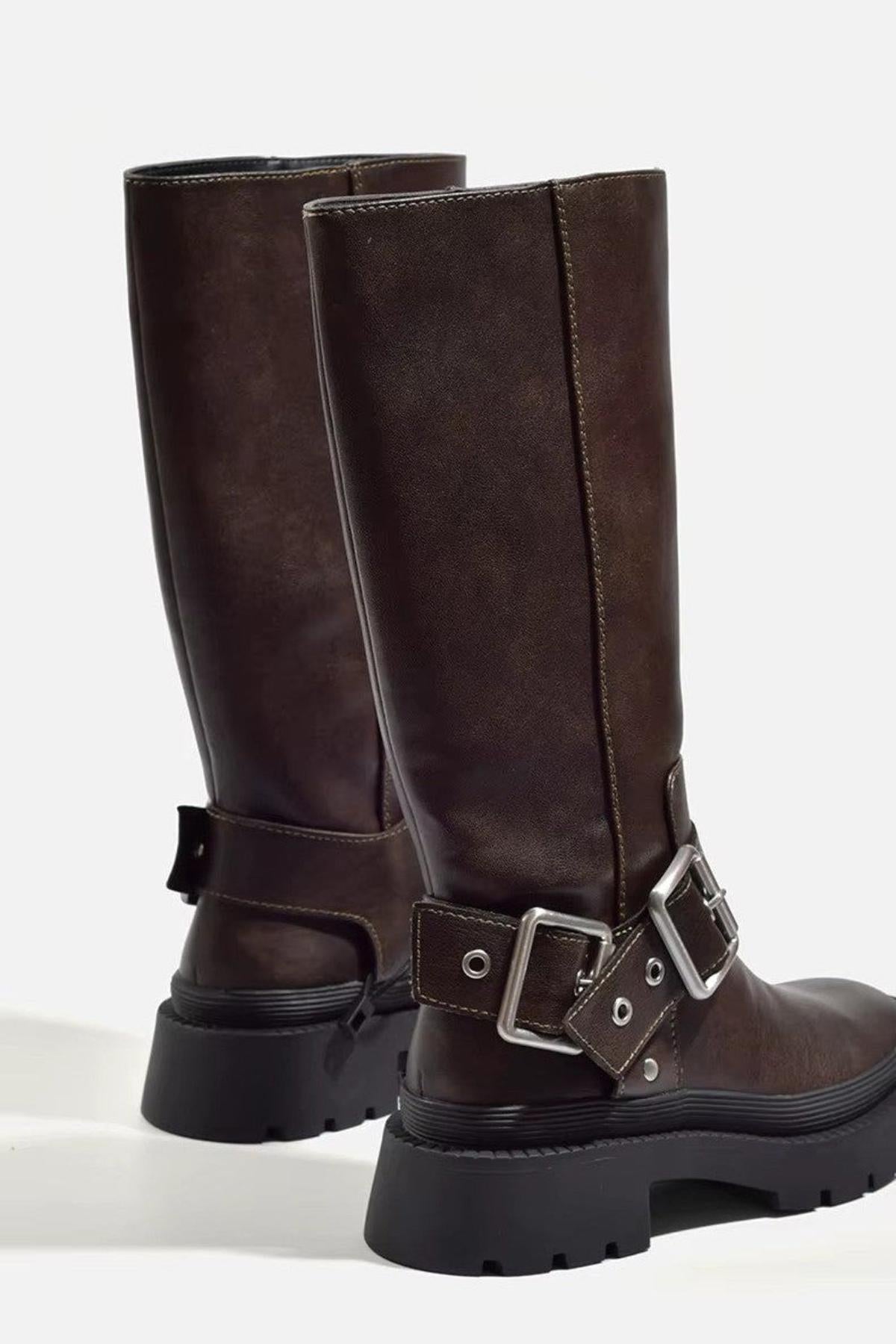 Beth - Women's Robuste Biker-Reitstiefel