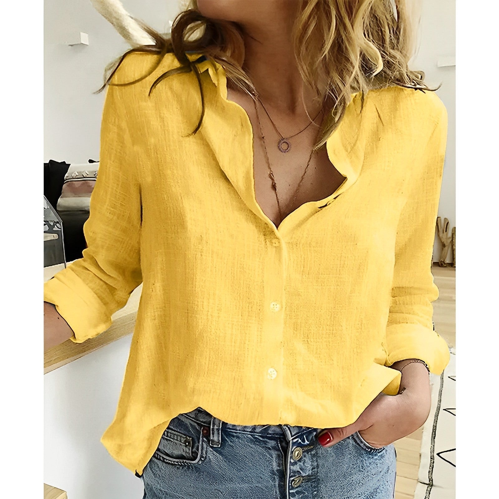 Valerie - Women's Casual Button-Down Blouse