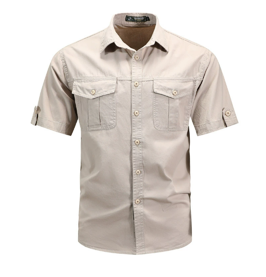 Janet - Men's Spring Utility-Taschenhemd