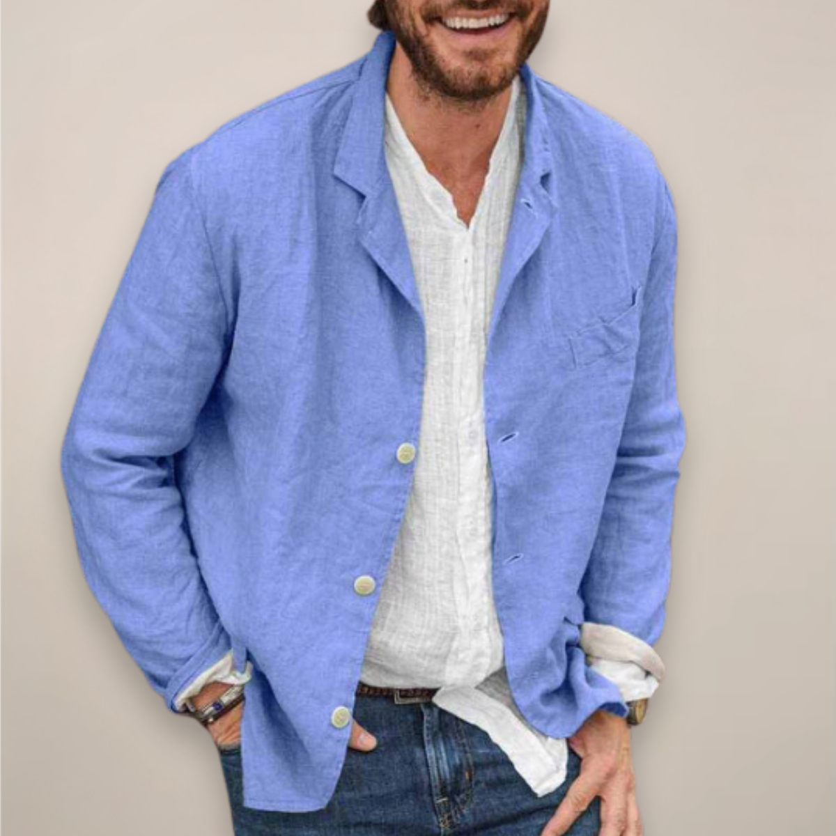 Scott - Men's Blazer with Relaxed Fit Style