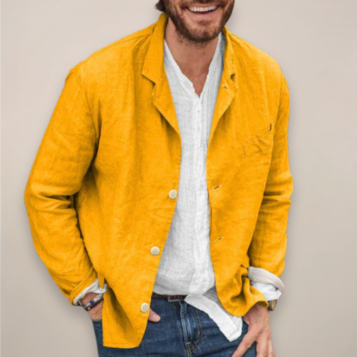 Scott - Men's Blazer with Relaxed Fit Style