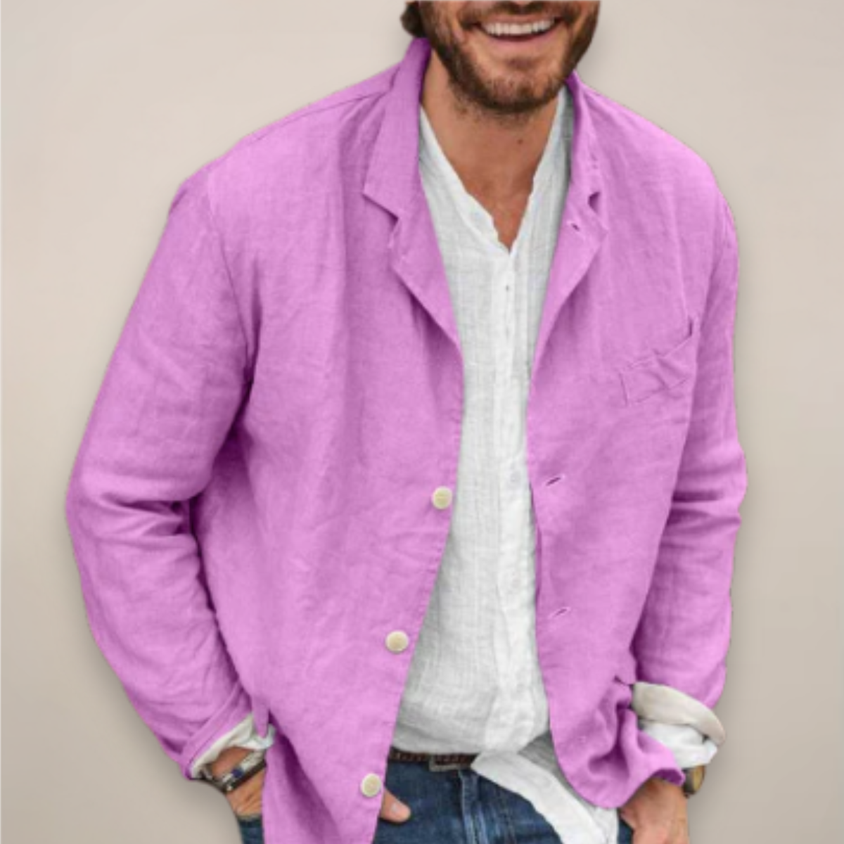 Scott - Men's Blazer with Relaxed Fit Style