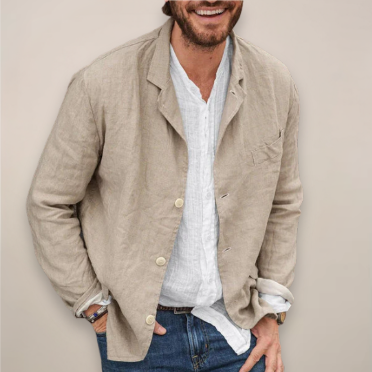 Scott - Men's Blazer with Relaxed Fit Style