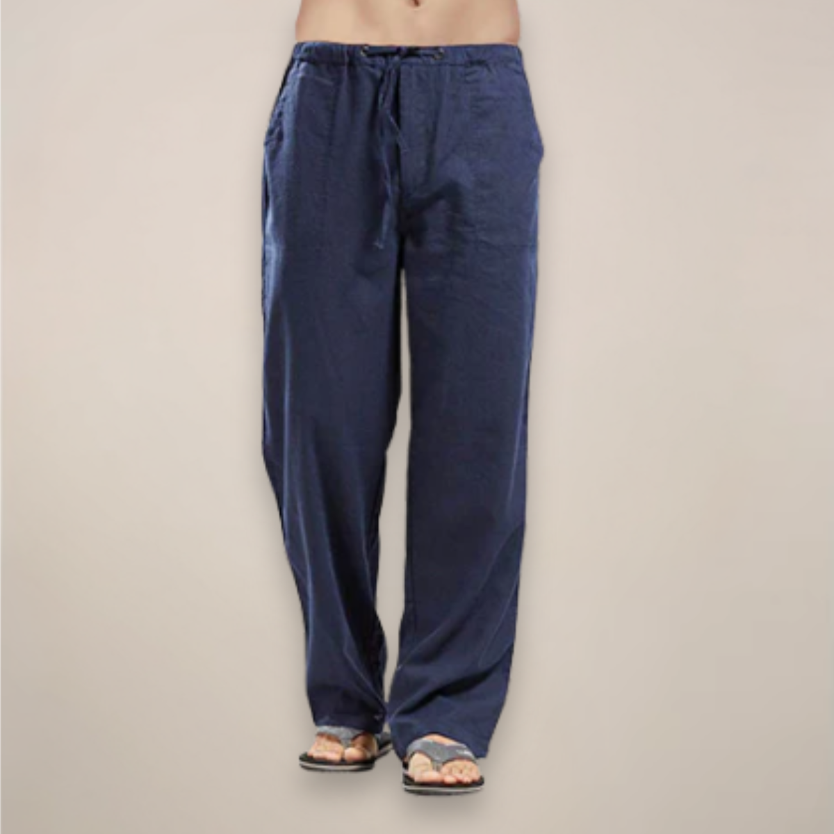 Alastair - Men's Relaxed Fit Trousers with Drawstring Casual