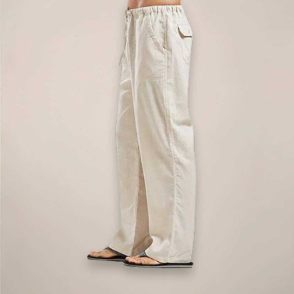 Alastair - Men's Relaxed Fit Trousers with Drawstring Casual