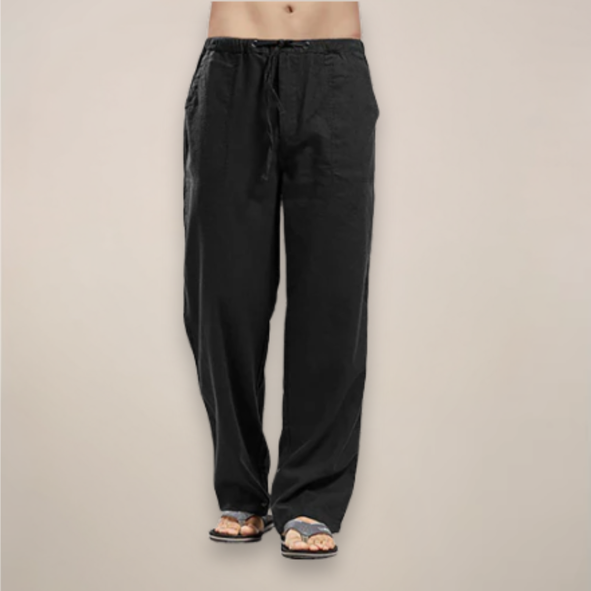 Alastair - Men's Relaxed Fit Trousers with Drawstring Casual