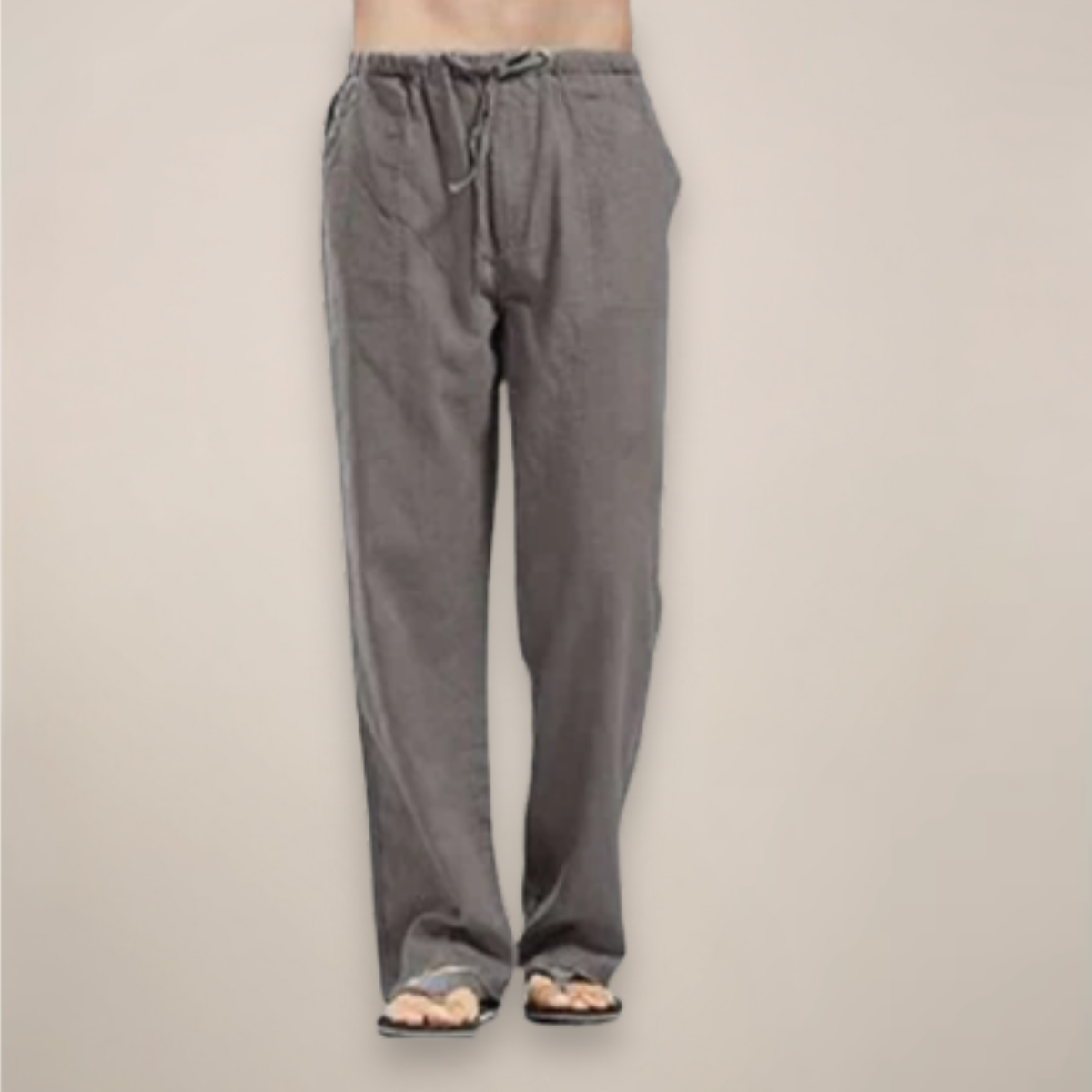 Alastair - Men's Relaxed Fit Trousers with Drawstring Casual