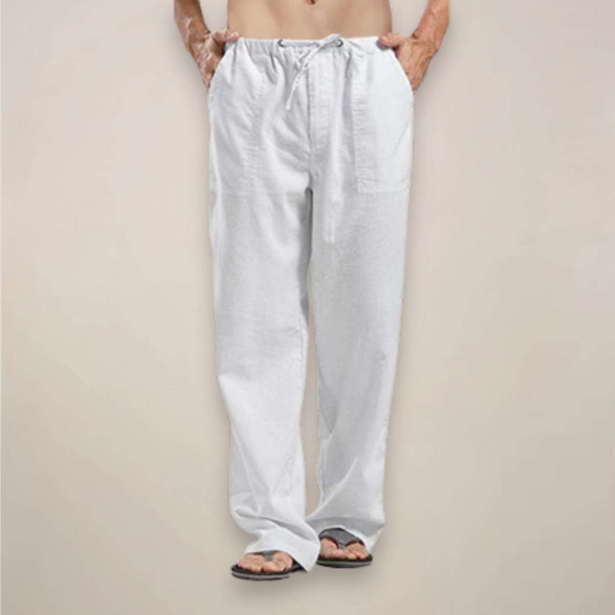 Alastair - Men's Relaxed Fit Trousers with Drawstring Casual