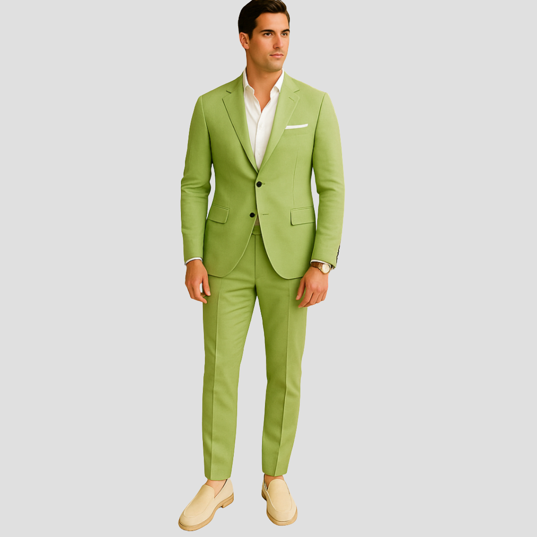 Nathan - Men's Spring Three-Piece Checked Suit