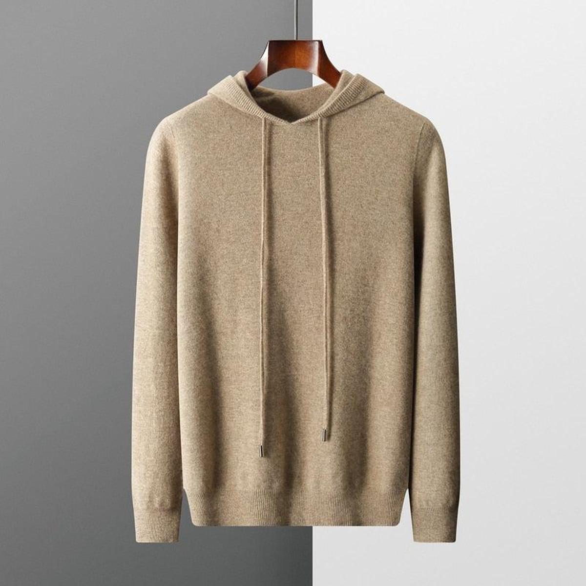 Jennifer - Men's Casual Knit Sweater with Hood