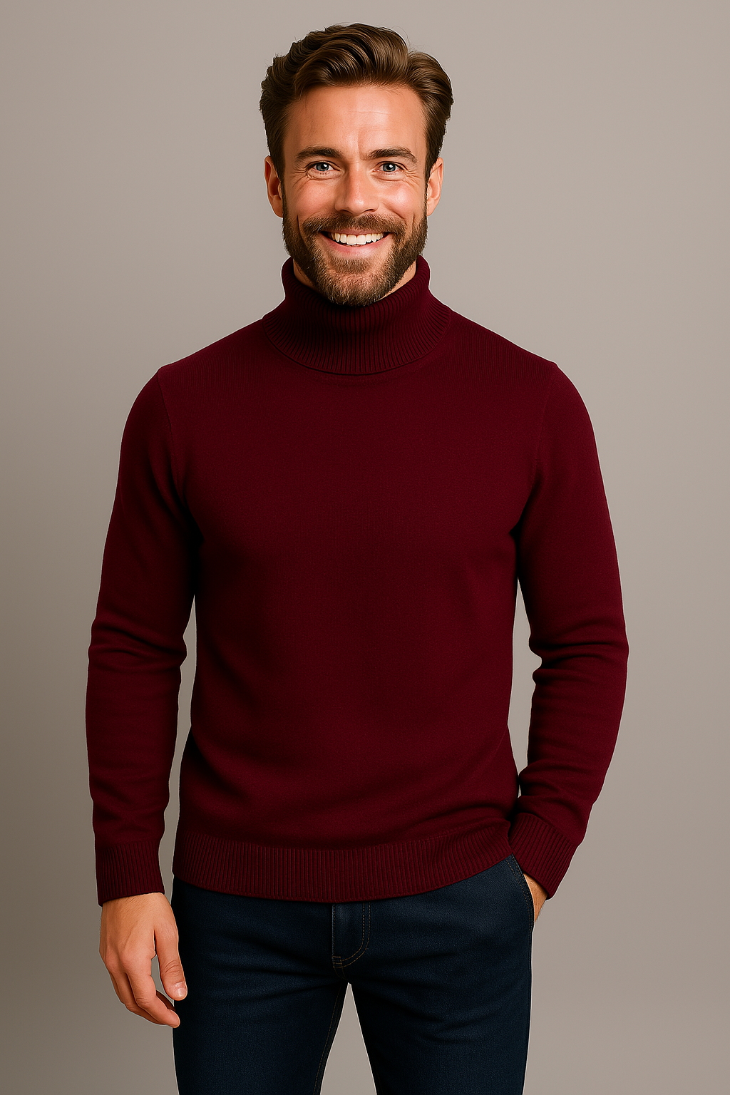 Jacob - Men's Spring Turtleneck Sweater