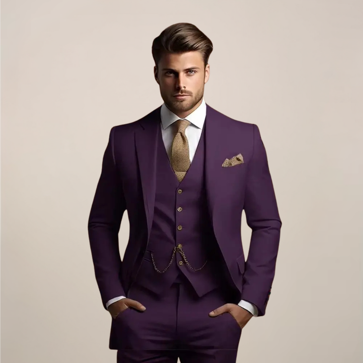 Liam - Men's Formal Spring Drei-Teile-Suit