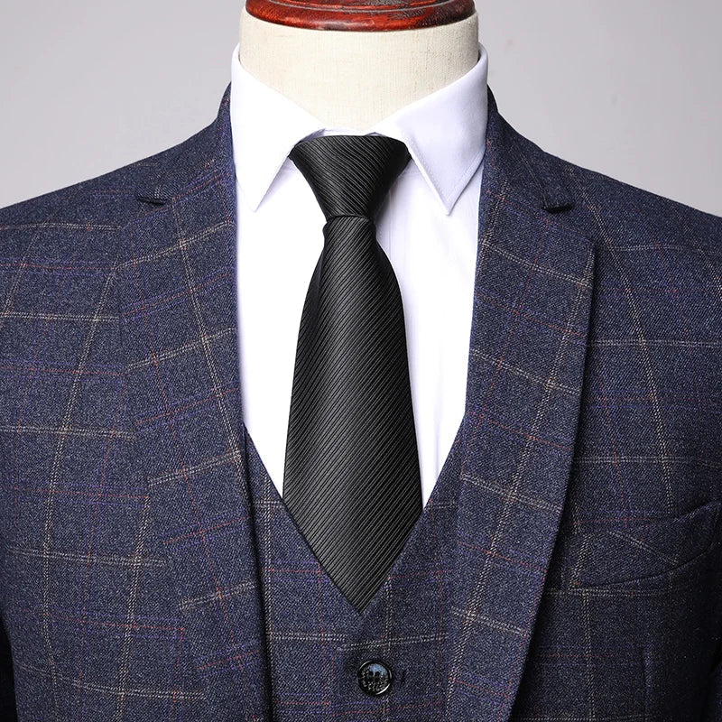 Riley - Men's Spring Windowpane Checked Suit Set