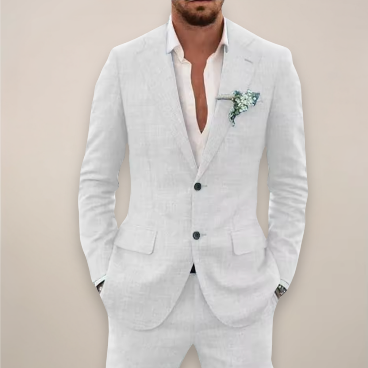 Rory - Men's Two-Piece Single-Breasted Suit-Set