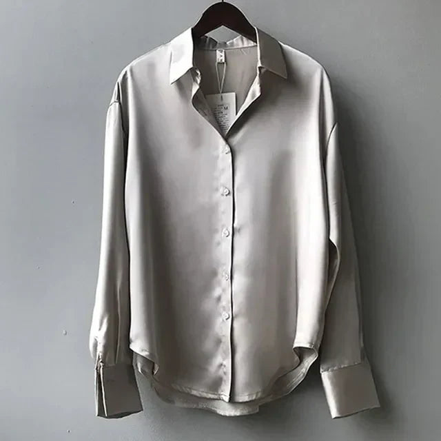 Lorraine - Women's Classic Elegant Button-Down Blouse