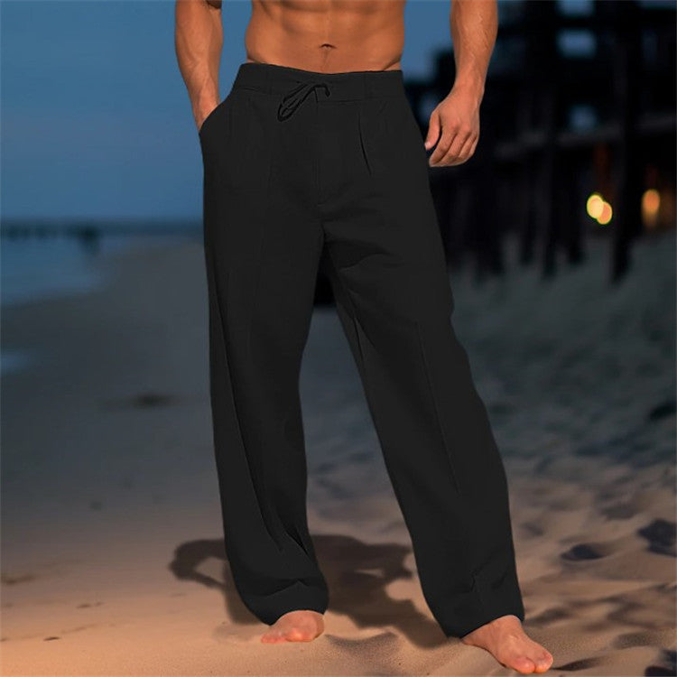 Connor - Men's Spring Relaxed Trousers with Drawstring