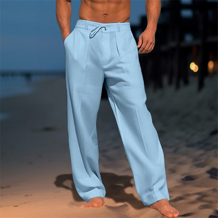 Connor - Men's Spring Relaxed Trousers with Drawstring