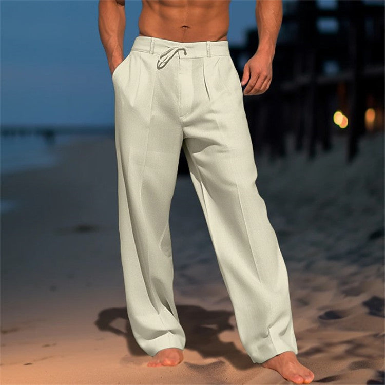 Connor - Men's Spring Relaxed Trousers with Drawstring