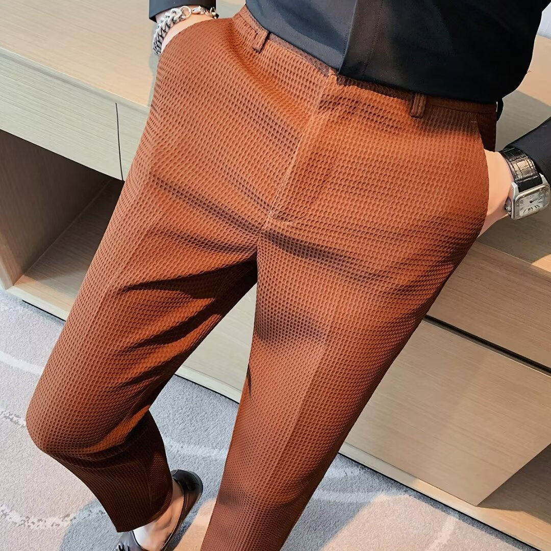 Riley - Men's Spring Structured Slim Fit Freizeithose