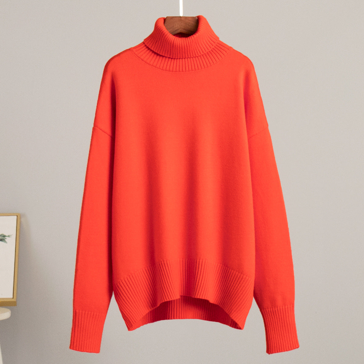 Amber - Women's Casual Warm Knit Sweater with geripptem Saum