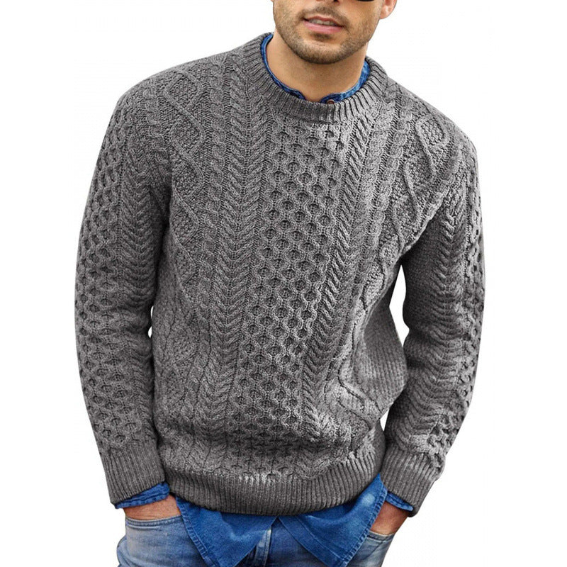 Riley - Men's Spring Round Neck Knit Sweater