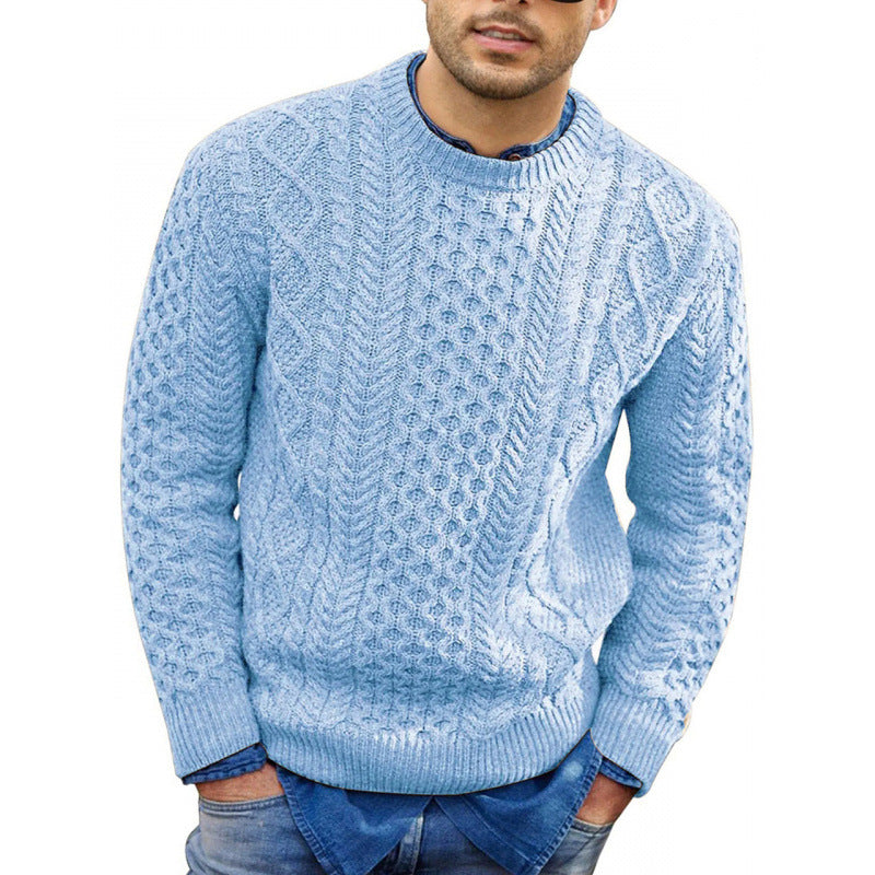 Riley - Men's Spring Round Neck Knit Sweater