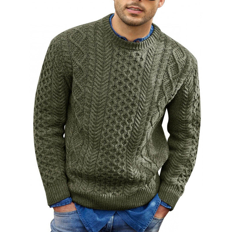 Riley - Men's Spring Round Neck Knit Sweater