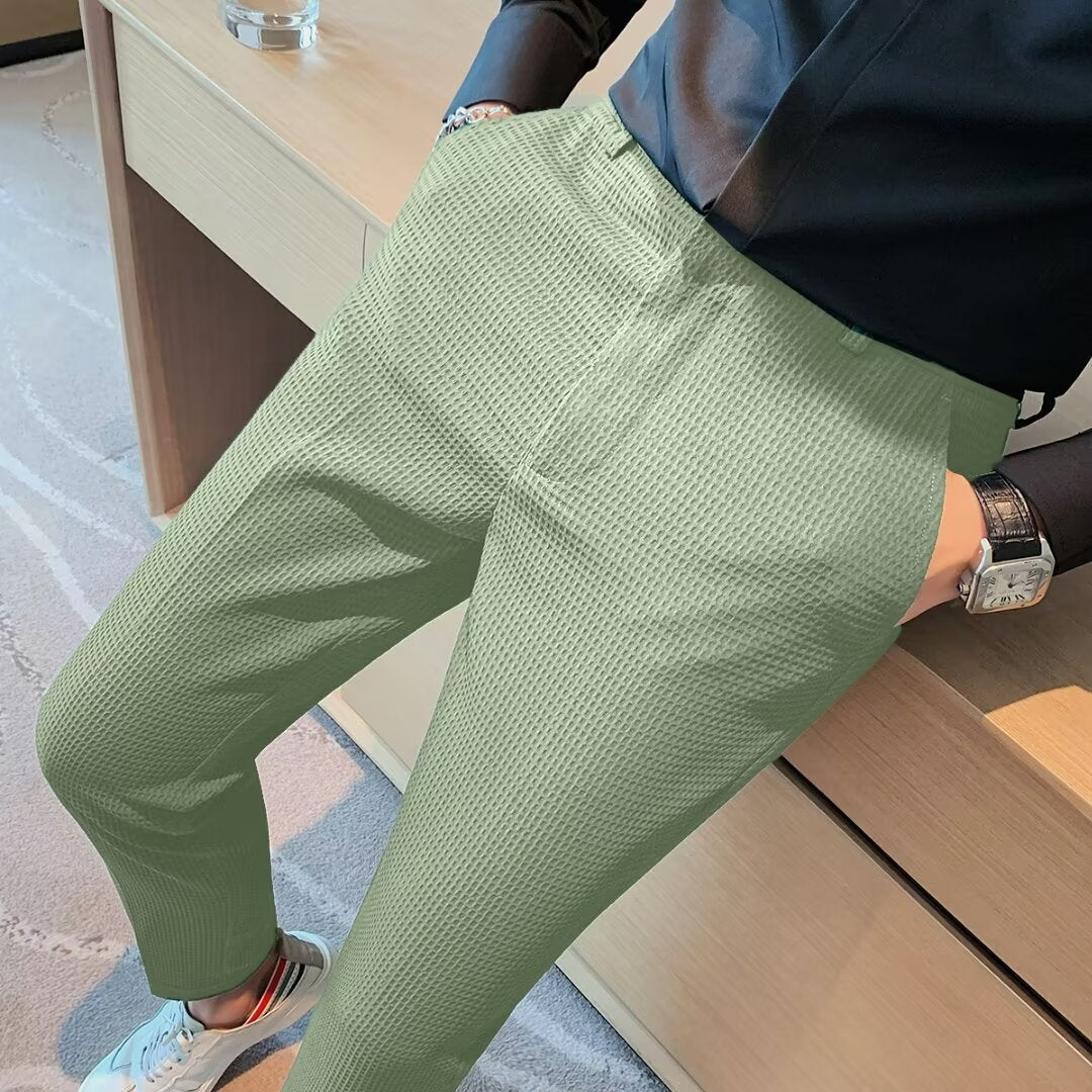Riley - Men's Spring Structured Slim Fit Freizeithose