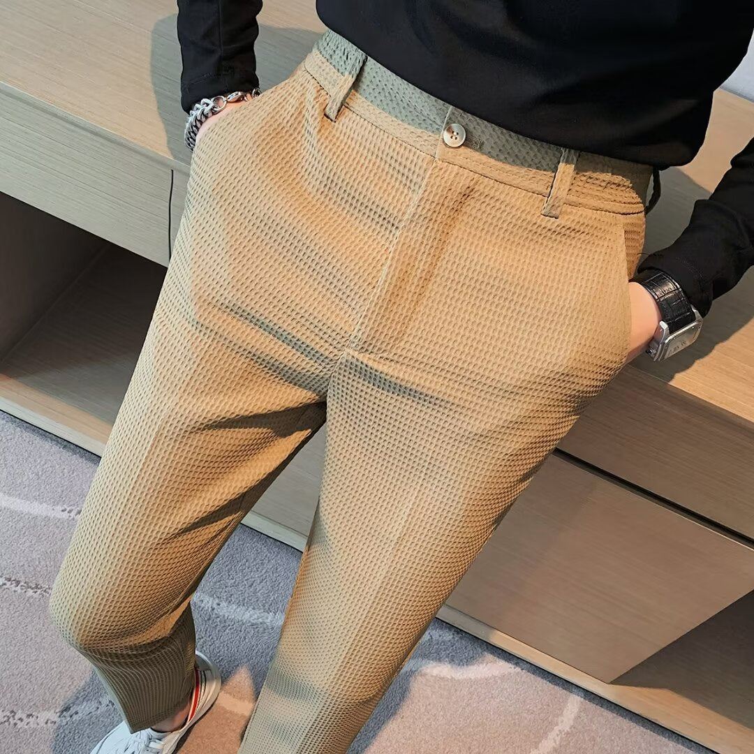 Riley - Men's Spring Structured Slim Fit Freizeithose