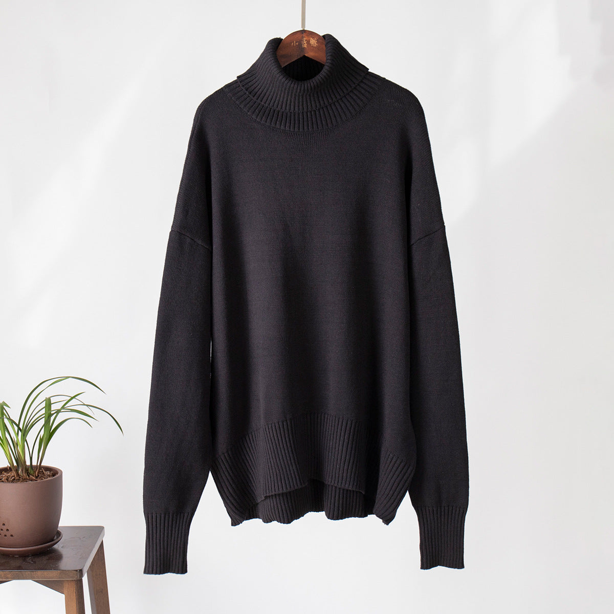 Amber - Women's Casual Warm Knit Sweater with geripptem Saum