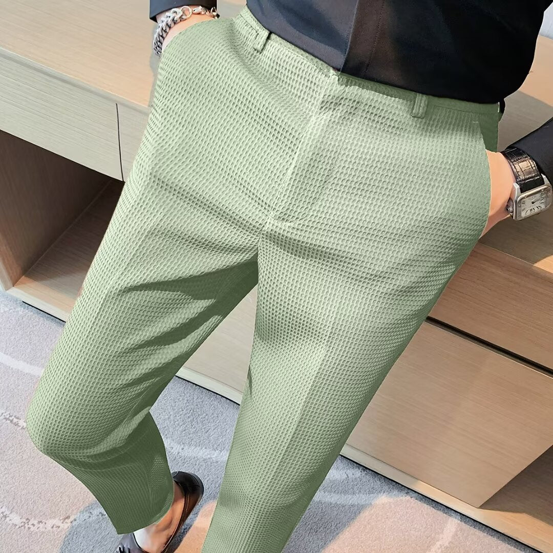 Riley - Men's Spring Structured Slim Fit Freizeithose