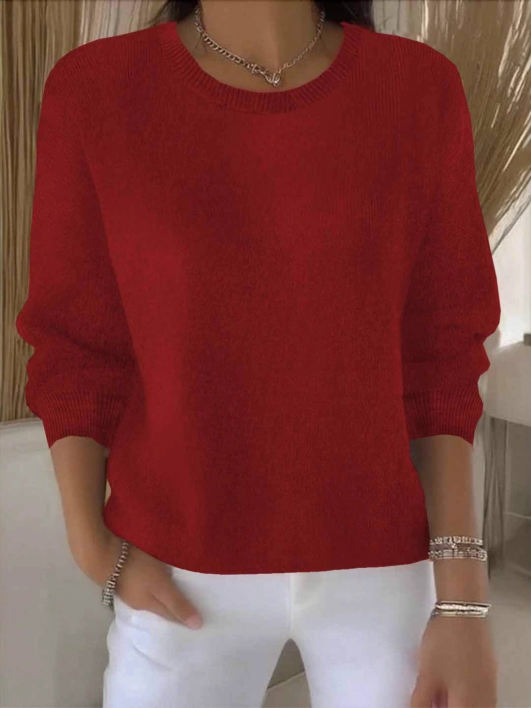 Alice - Women's Alltagstauglicher Spring-Knit Sweater