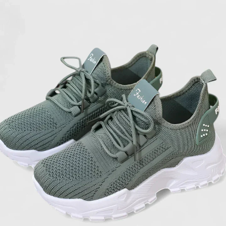 Denise - Women's Relaxed Chic Comfortable Lace-Up Sneakers