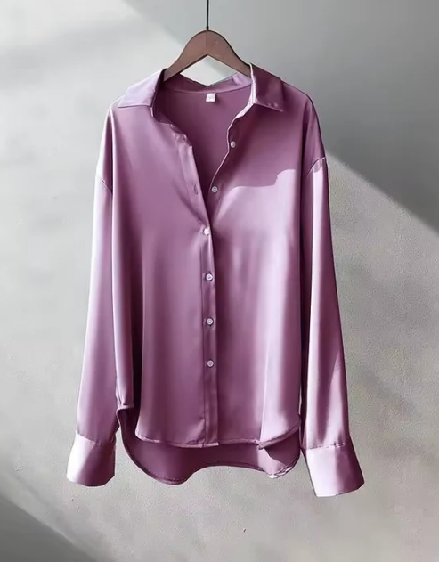Lorraine - Women's Classic Elegant Button-Down Blouse