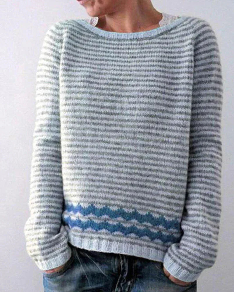 Amelia - Women's-Spring-Christmas Sweater with nordischem Pattern