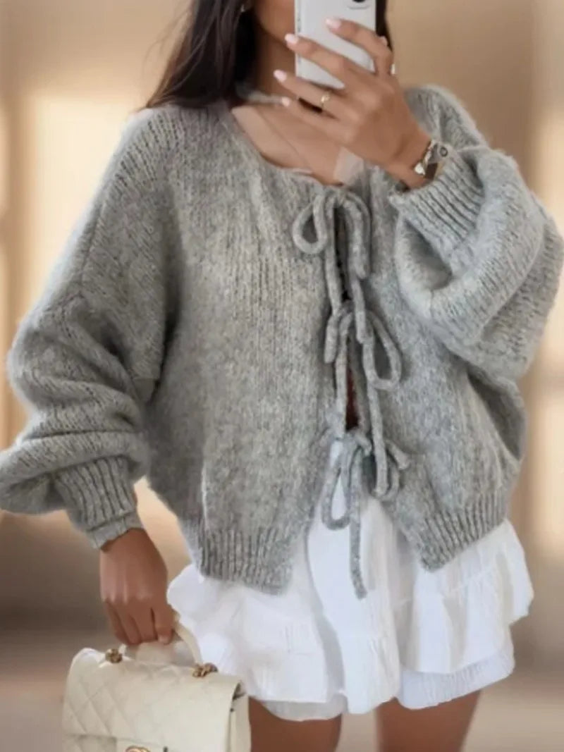 Ruby - Women's Warm Cardigan with langen Sleeves