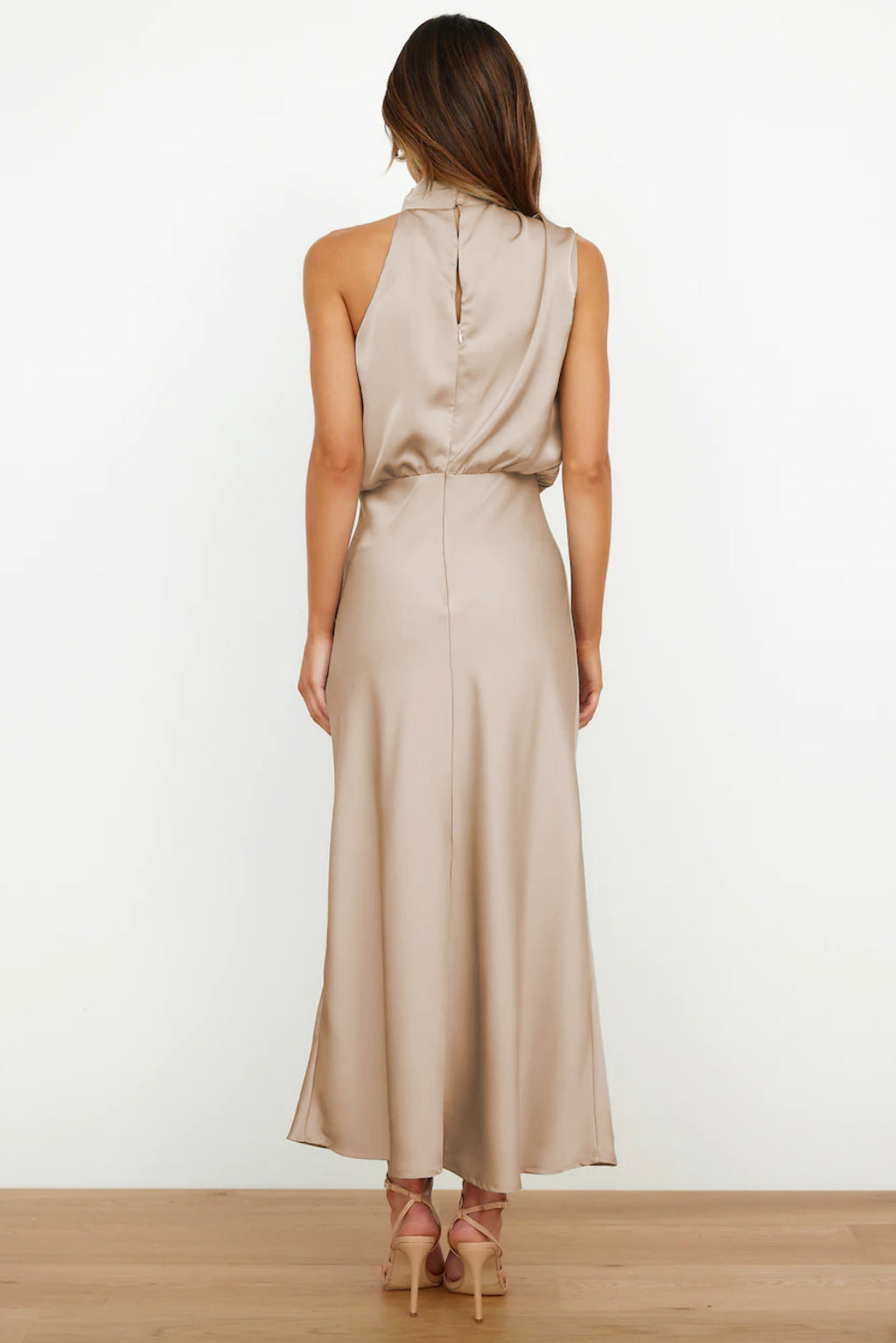 Ruby - Women's Chic Halterneck Evening Dress
